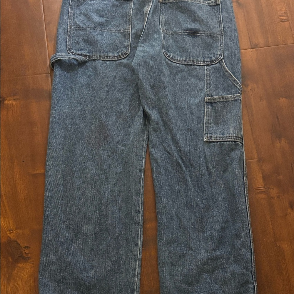 Dark Blue Carpenter Jeans with Utility Pockets